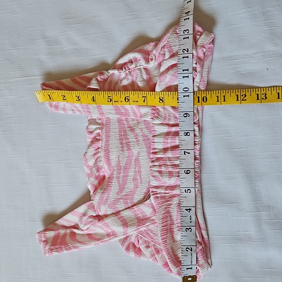 Zara girl pink zebra strap crop top size 13 14 - Picture 6 of 9